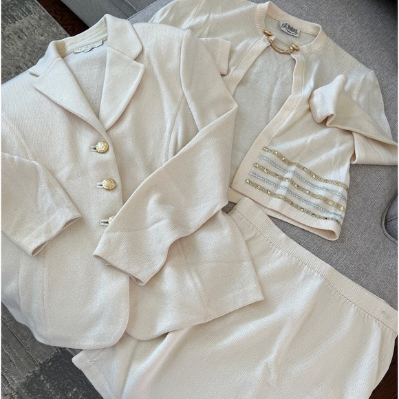 St. John by Marie Gray 3 piece knit size 8 suit - Picture 1 of 14